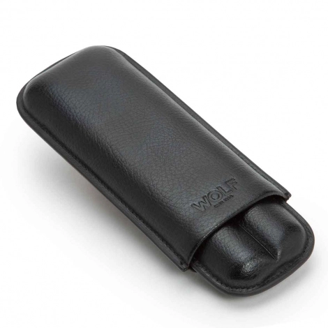 Etui  Cigares Wolf 1834 - Blake 2 Pcs Cigar Case - Noir et Violet