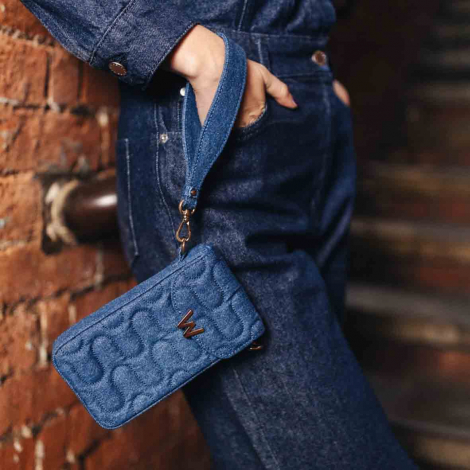 Etui pour tlphone Wolf 1834 - Mimi Swirl - Denim