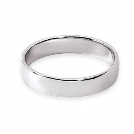Fidelis en platine large de 4 mm 