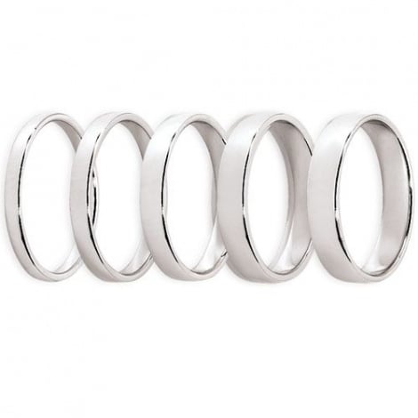 Fidelis en platine large de 4 mm 