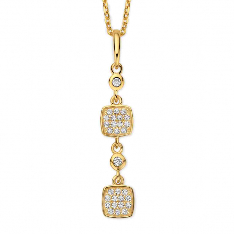 Collier en argent plaqué or jaune- Oxydes - Naiomy  à combiner
