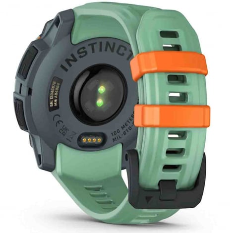 Garmin Instinct 3  AMOLED 45 mm - Vert d'eau - bracelet vert d'eau