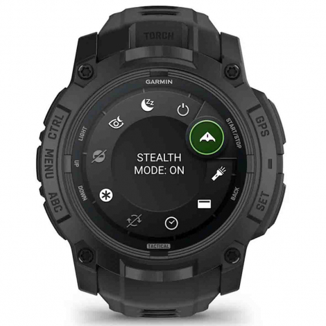 Garmin Instinct 3  - AMOLED - Tactical Edition Noire -bracelet noir