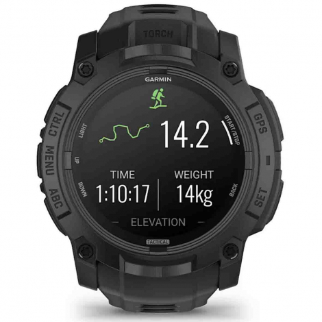 Garmin Instinct 3  - AMOLED - Tactical Edition Noire -bracelet noir
