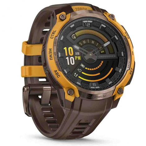 Garmin Instinct Crossover Amoled - Bronze/orange pastel