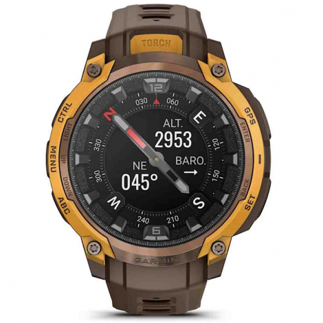 Garmin Instinct Crossover Amoled - Bronze/orange pastel
