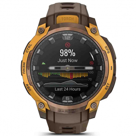 Garmin Instinct Crossover Amoled - Bronze/orange pastel