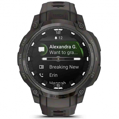 Garmin Instinct Crossover Amoled - Grise charbon