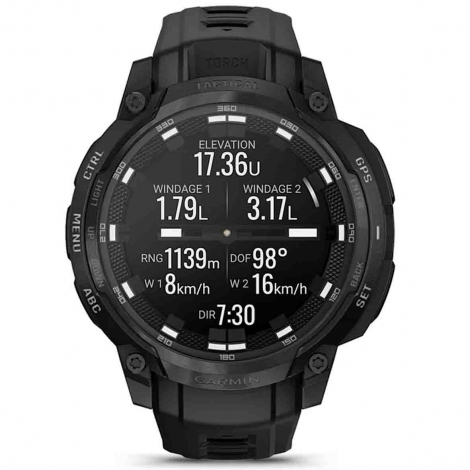 Garmin Instinct Crossover Amoled Tactical Edition - Noire