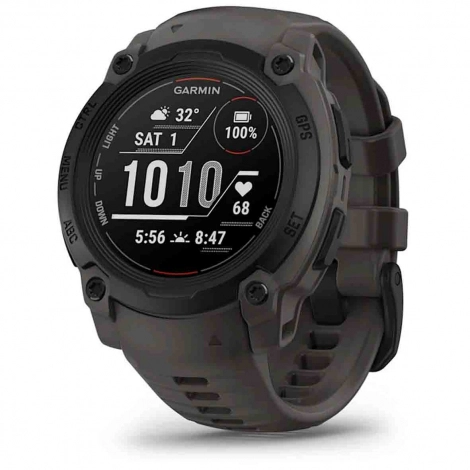 Garmin Instinct E - Noir - bracelet gris charbon