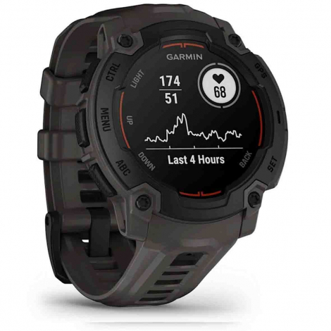 Garmin Instinct E - Noir - bracelet gris charbon