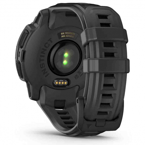 Garmin Instinct E - Noir - bracelet gris charbon