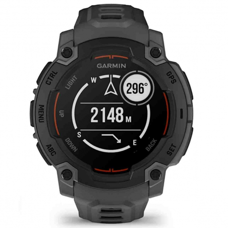 Garmin Instinct E - Noir - bracelet gris charbon