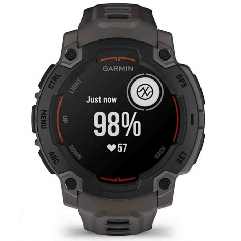Garmin Instinct E - Noir - bracelet gris charbon