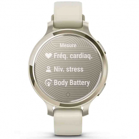 Garmin Lily 2 Active  Lunar Gold - bracelet en silicone blanc