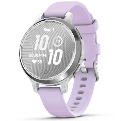 Garmin Lily 2 Active  Silver avec bracelet en silicone lilas