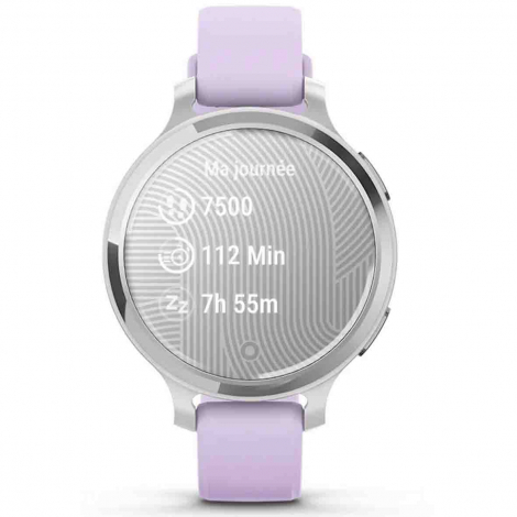 Garmin Lily 2 Active  Silver avec bracelet en silicone lilas