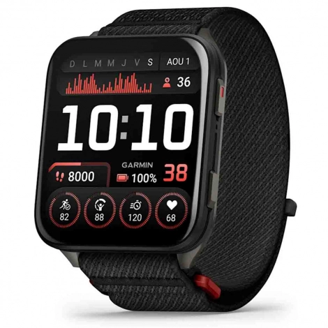 Garmin venu X1  botier  titane Gray - Bracelet nylon