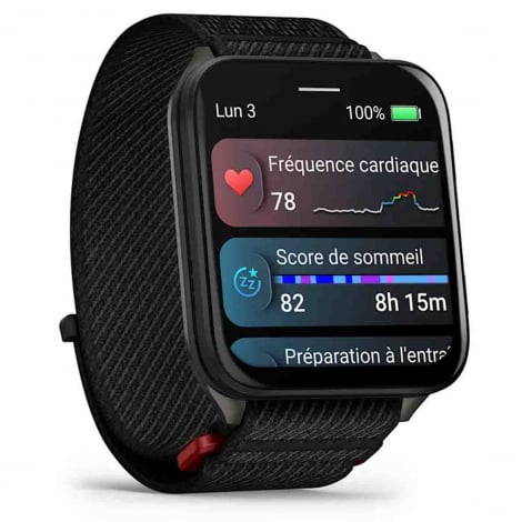 Garmin venu X1  botier  titane Gray - Bracelet nylon
