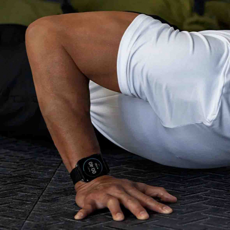 Garmin venu X1  bo�tier  titane - Bracelet nylon lin