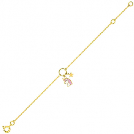 Bracelet bb Licorne et toile 