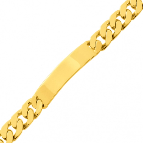 Gourmette homme or jaune 10mm