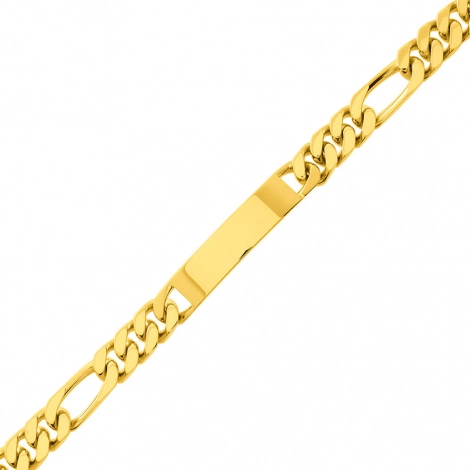 Gourmette homme or jaune 6mm