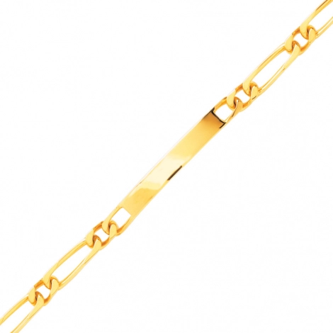 Gourmette homme or maille alterne 5mm