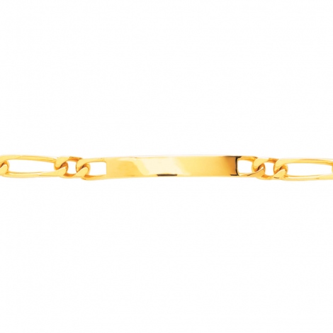 Gourmette homme or maille alterne 5mm