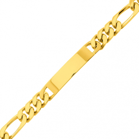 Gourmette identit homme or maille alterne 8mm