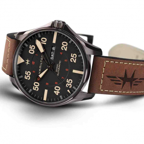  Hamilton Khaki Aviation Pilot Day Date Auto 