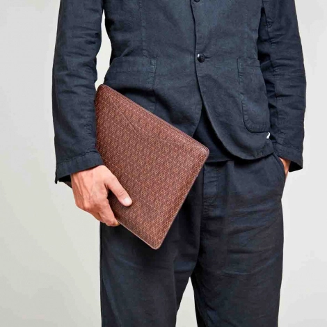 Housse Ordinateur 13'' Wolf 1834 - Signature - Marron