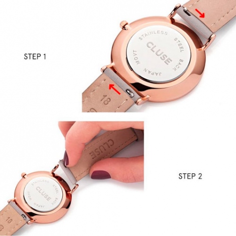 La Bohme Mesh Rose Gold/White