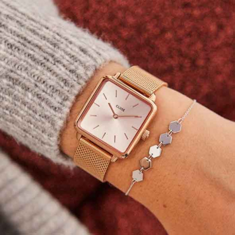 La ttragone Mesh Full Rose Gold