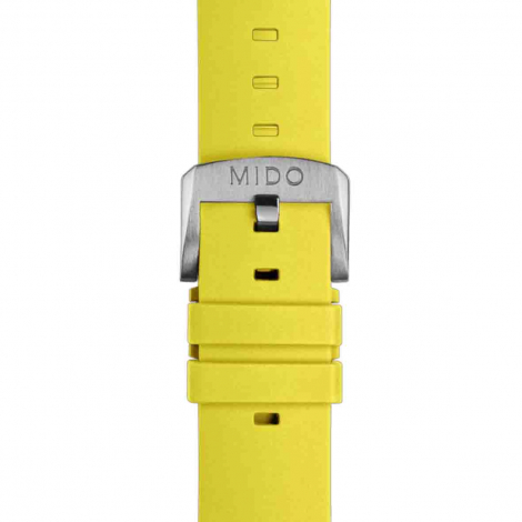 Bracelet Multifort TV Big Date caoutchouc jaune 22mm 