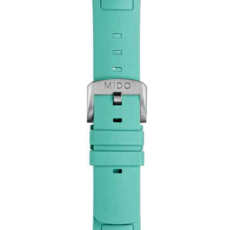 Bracelet Multifort TV Big Date caoutchouc turquoise 22mm 
