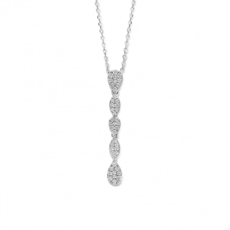 Collier Argent oxyde de Zirconium - Naiomy