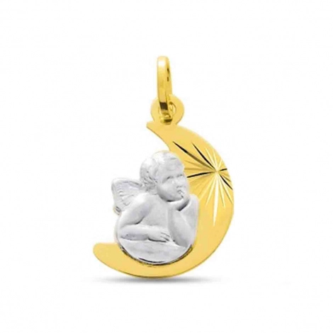 Mdaille Ange Demi-lune