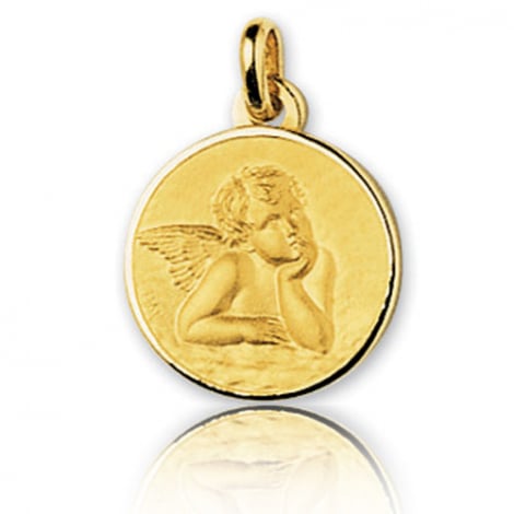 Médaille Ange Or Jaune 15 mm Adèle - 660108