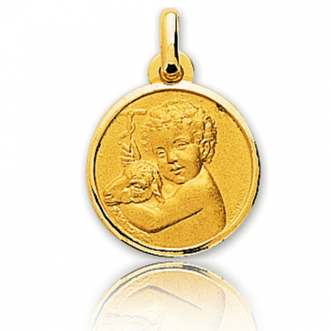Médaille Ange Or Jaune 15 mm Agnessa - 20401