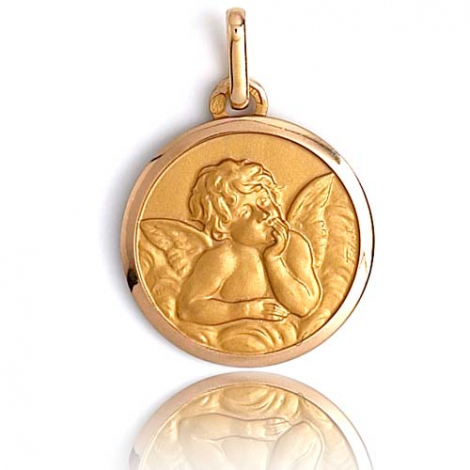 Médaille Ange Or Jaune 16 mm Clarisse - XR1226