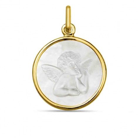 Mdaille Ange nacre