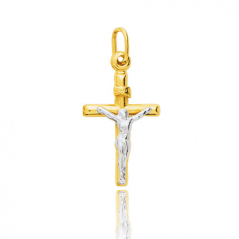 Médaille christ en croix 2 Ors Délia