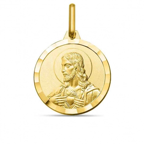Mdaille Christ et Vierge Scapulaire 