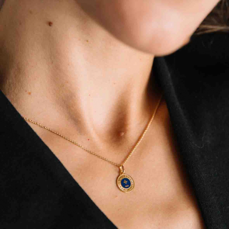 M�daille d'Amour - L'El�gante - Bleue