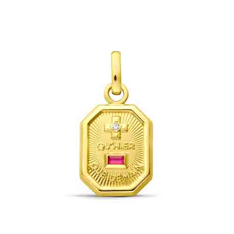 Mdaille d'Amour L'Exclusive - Pierre rouge