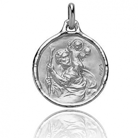 Médaille Saint Christophe Augis 18 mmOr Blanc- G2642X0000

