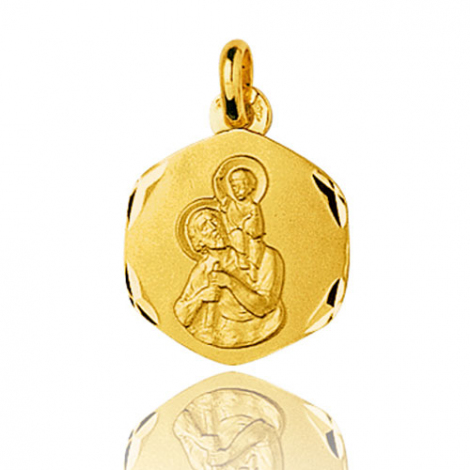 Médaille Saint Christophe Or Jaune 2g Isis - 33216
