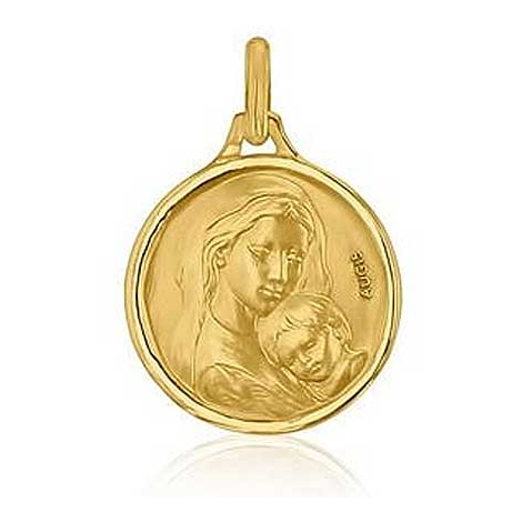 Mdaille Vierge  l'Enfant Augis