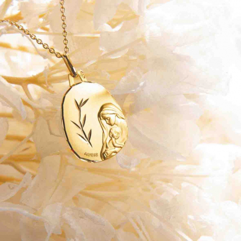M�daille Vierge � l'Enfant Augis